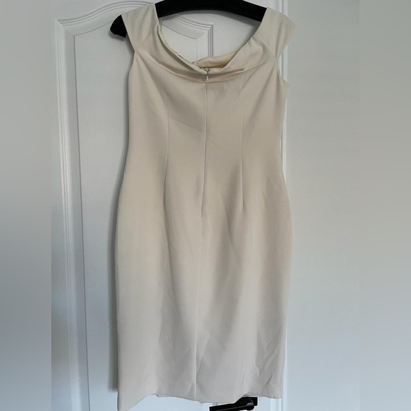 NWT Ralph Lauren Crepe Off The Shoulder Dress in Marscapone Cream - Picture 7 of 14
